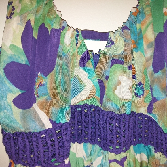 Guess By Marciano Bouguet Silk Floral Maxi Dress - Picture 3 of 9